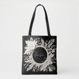 persoonlijke papieren bloemenframe-tas  tote bag