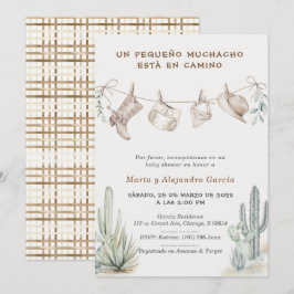 Persoonlijke Para Baby Shower Cowboy Jongen Kaart