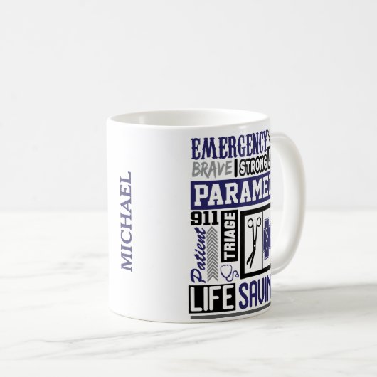 Persoonlijke paramedic SymbolS Word Coffee Mok (Voorkant rechts)
