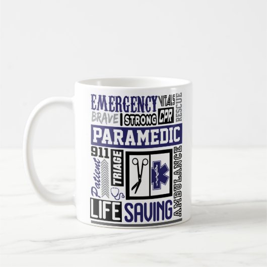 Persoonlijke paramedic SymbolS Word Coffee Mok (Links)