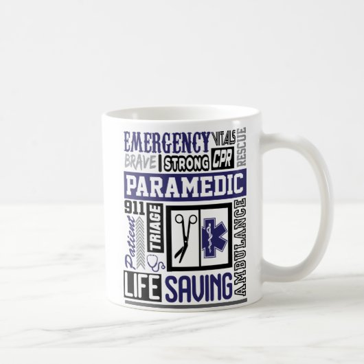 Persoonlijke paramedic SymbolS Word Coffee Mok (Rechts)