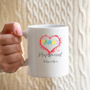Persoonlijke paraprofessionele onderwijsdocent koffiemok