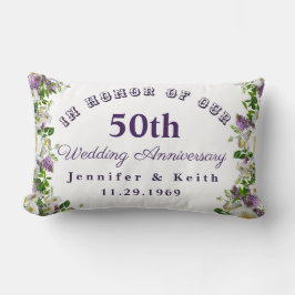 Persoonlijke paren 50th Wedding Jubileum Kussen