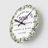 Persoonlijke paren 50th Wedding Jubileum Ronde Klok (Hoek)