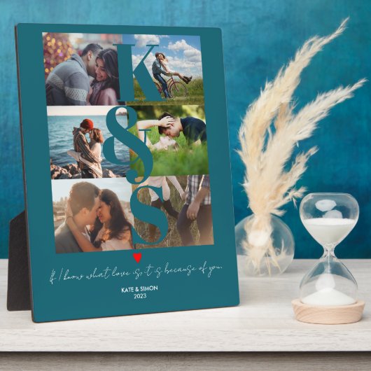 Persoonlijke paren Fotoliefhebber Fotoplaat (Zijkant)