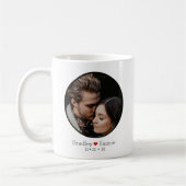 Persoonlijke paren Fotonaam en datum Koffiemok (Links)