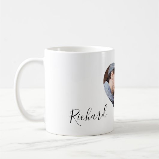 Persoonlijke paren Fotonaam Valentijnsdag Koffiemok (Links)