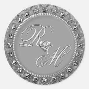 Persoonlijke paren monogram zilver zegel