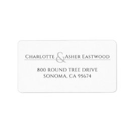 Persoonlijke paren Naam Terugzendadres label