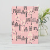 Persoonlijke Parijse notiecards Kaart (Staand voorkant)