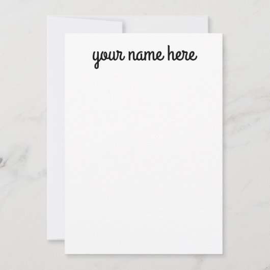 Persoonlijke Parijse notiecards Kaart (Achterkant)