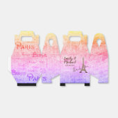 Persoonlijke Paris Gable Doos ROZE Perkament Bedankdoosjes (Uitgevouwen)