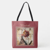 Persoonlijke Paris tulp Tote Bag (Voorkant)