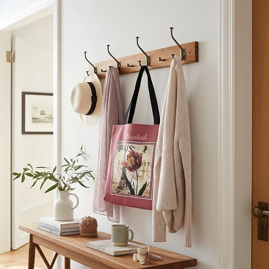Persoonlijke Paris tulp Tote Bag