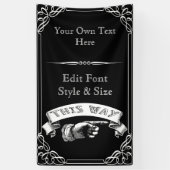 Persoonlijke partij, reünie, feestbanner spandoek (Verticaal)