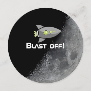 Persoonlijke partij ruimtevaartthema kaart