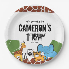 Persoonlijke partij Safari Papieren Bordje