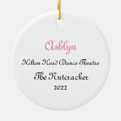 Persoonlijke partijjongen/Speelgoed Soldier Nutcra Keramisch Ornament (Achterkant)