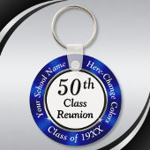 Persoonlijke partijvoorkeur voor 50e klasreünie sleutelhanger
