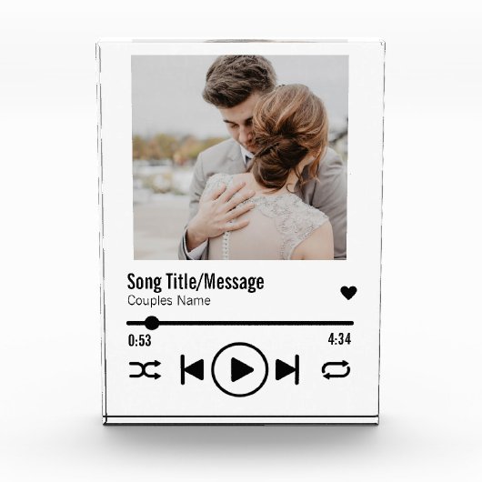 Persoonlijke Pas getrouwd Foto Song Playlist (Voorkant)