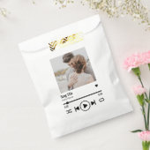 Persoonlijke Pas getrouwd Foto Song Playlist Bedankzakje (Gezegeld)