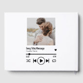 Persoonlijke Pas getrouwd Foto Song Playlist Gastenboek (Achterkant)