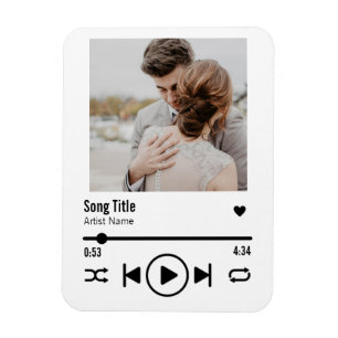 Persoonlijke Pas getrouwd Foto Song Playlist Magneet