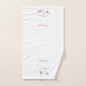 Persoonlijke Pas getrouwd met twee harten Bad Handdoek (Handdoek)