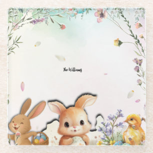 Persoonlijke Pasen Brunch Glas Vierkante Onderzett Glazen Onderzetter