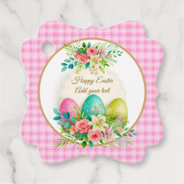 Persoonlijke Pasen Eieren & Lente Rozen Bedankjes Labels