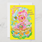 Persoonlijke Pasen-groet voor achterkleindochter Feestdagenkaart (Voorkant)