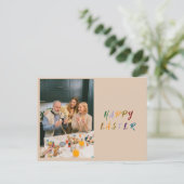 Persoonlijke Pasen Groetkaart Feestdagenkaart (Staand voorkant)