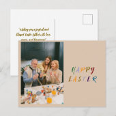Persoonlijke Pasen Groetkaart Feestdagenkaart (Voorkant / Achterkant)