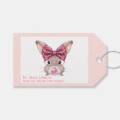 Persoonlijke Pasen Konijn Cadeaubijsluiters voor K Cadeaulabel (Voorkant (Horizontaal))