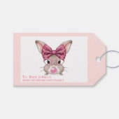 Persoonlijke Pasen Konijn Cadeautags voor Kinderen Cadeaulabel (Voorkant (Horizontaal))