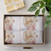 Persoonlijke Pasen Konijn Theepot Bloemig Tissuepapier (Geschenk)