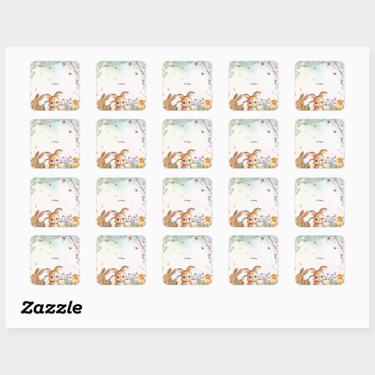 Persoonlijke Pasen Stickers (Vel)