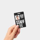 Persoonlijke pasfoto van evenementenpersoneel badge (Handheld)