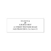 Persoonlijke Passen getrouwd Namen en thuisadres Rubberstempel (Gestempeld)