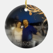 Persoonlijke Passen getrouwd van Honeymoon Cruise  Keramisch Ornament (Achterkant)