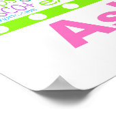 Persoonlijke pasta Cheerleading Words Typografie Poster (Hoek)