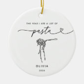 Persoonlijke Pasta Liefhebber Kerst Ornament (Voorkant)