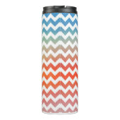 Persoonlijke pastel chevron thermosbeker (Achterkant)