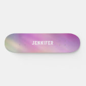 Persoonlijke Pastel Gradiënt Naam Persoonlijk Skateboard (Horizontaal)