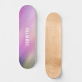 Persoonlijke Pastel Gradiënt Naam Persoonlijk Skateboard (Voorkant)