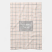 Persoonlijke Pastel Handdoek Elegante Koraalgrijze (Verticaal)