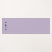 Persoonlijke Pastel Lavendel | Aangepaste Naam Yogamat (Voorkant (horizontaal))