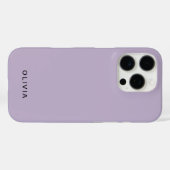 Persoonlijke Pastel Lavendel Naam Case-Mate iPhone Case (Achterkant (horizontaal))