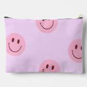 Persoonlijke pastel lavendel & roze smiley face etui (Achterkant)