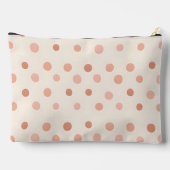 Persoonlijke Pastel Perzik & Roze Stippen Etui (Achterkant)